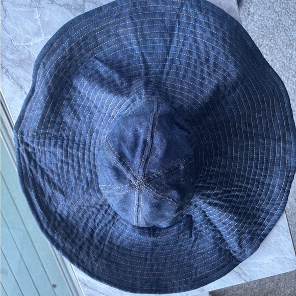 NWOT BORSALINO Lollo Denim Cloche women’s floppy sun hat size S see photo for sz main image 4